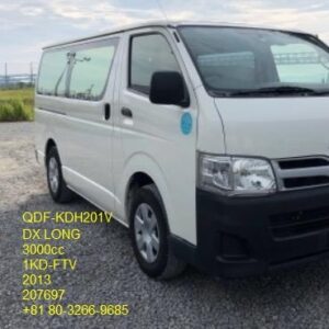 Toyota Hiace DX Long KDH201V Engine 3000cc Code 1KD-FTV Year 2013