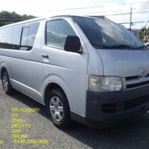 Toyota Hiace DX KDH200V Engine 2500cc Code 2KD-FTV Year 2006